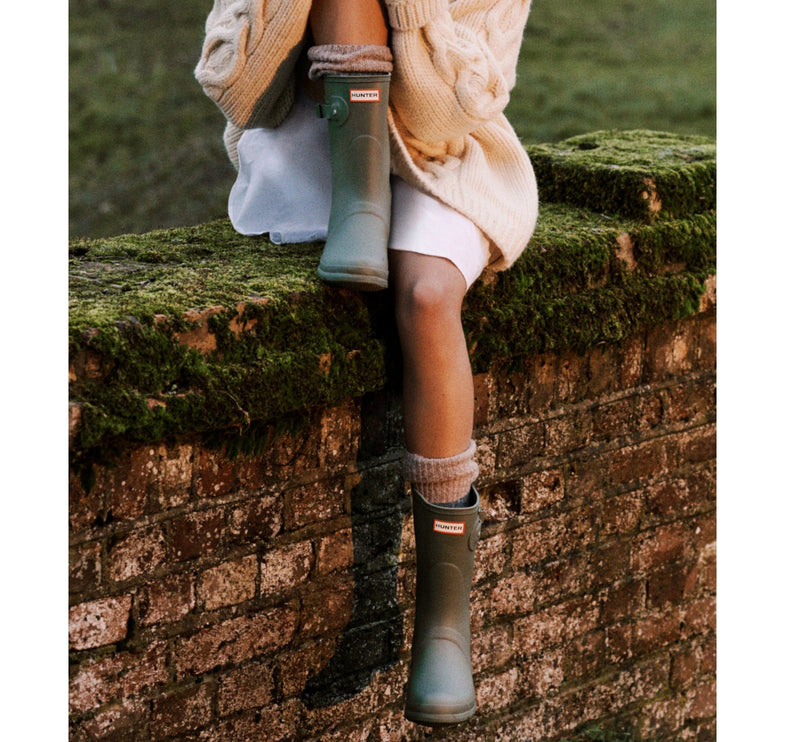 Hunter Women's Original Short Rain Boots Olive Leaf