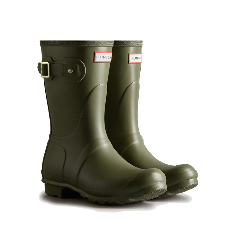 Hunter Women's Original Short Rain Boots Olive Leaf