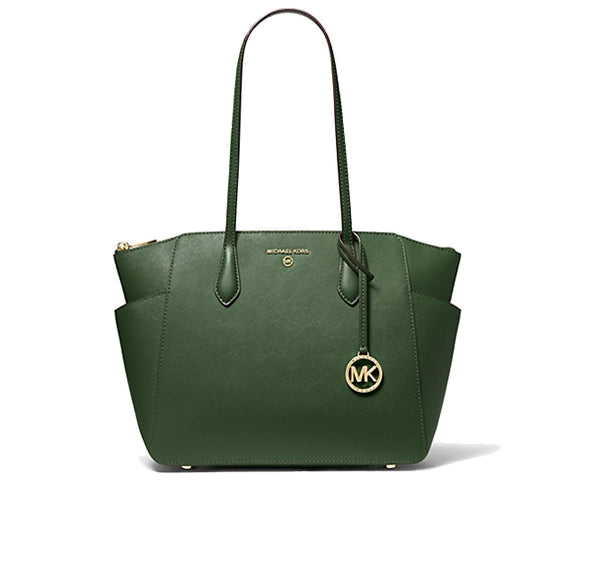 Michael Kors Women's Marilyn Medium Saffiano Leather Tote Bag Amazon Green