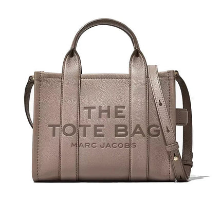 Marc Jacobs Women's The Leather Medium Tote Bag Cement