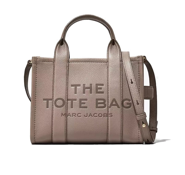 Marc Jacobs Women's The Leather Medium Tote Bag Cement - Hemen Kargoda