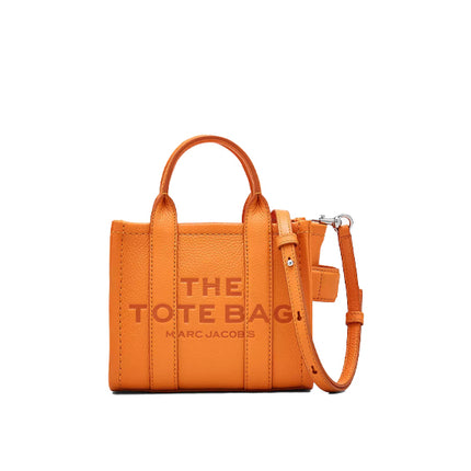 Marc Jacobs Women's The Leather Crossbody Tote Bag Tangerine