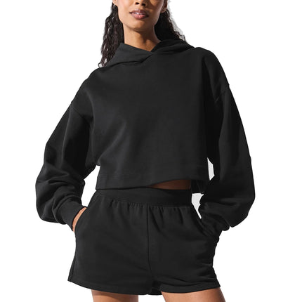 alo Women's Bae Hoodie Black