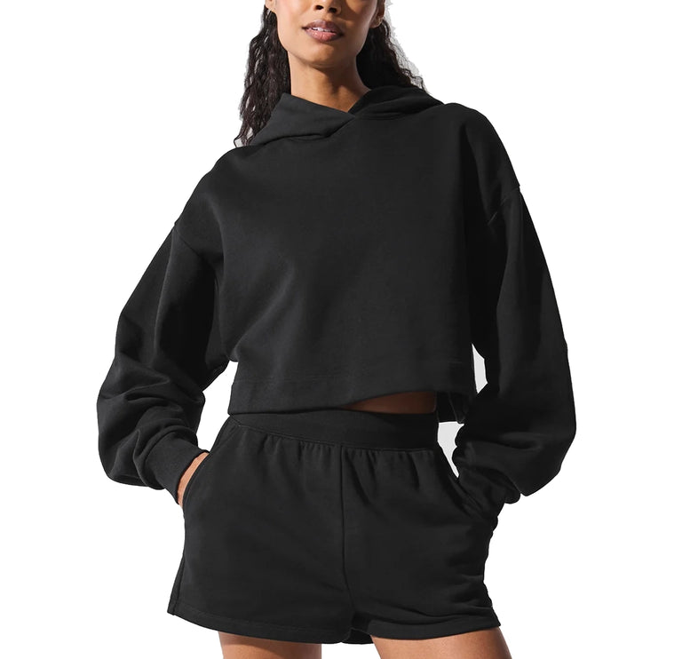 alo Women's Bae Hoodie Black