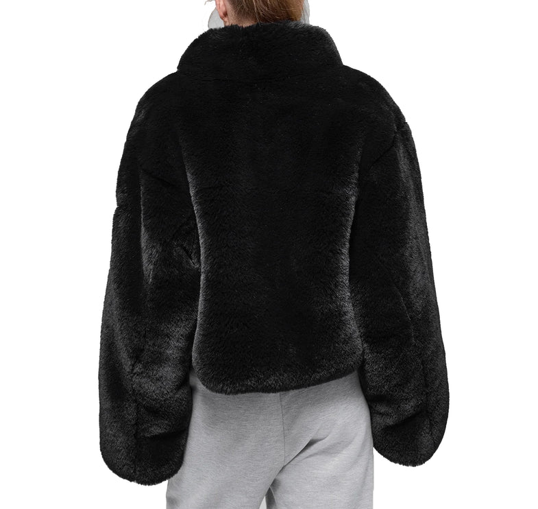 alo Women's Faux Fur Allure Jacket Black