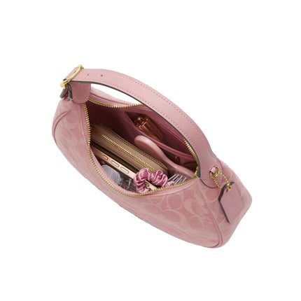 Coach Women's Emily Shoulder Bag In Signature Denim Gold/Light Pink