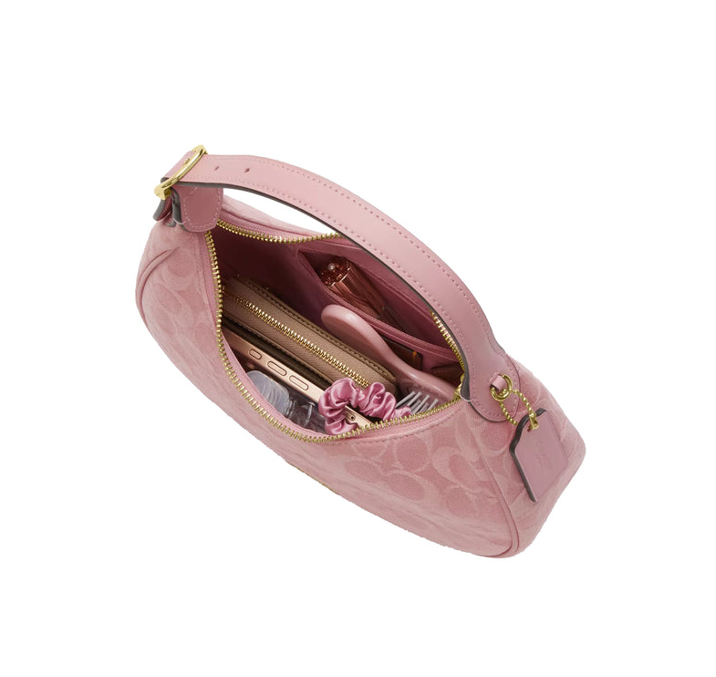 Coach Women's Emily Shoulder Bag In Signature Denim Gold/Light Pink