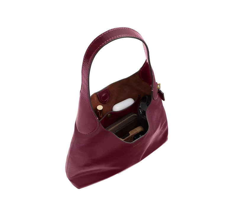 Coach Women's Brooklyn Shoulder Bag 28 Brass/Dark Cherry