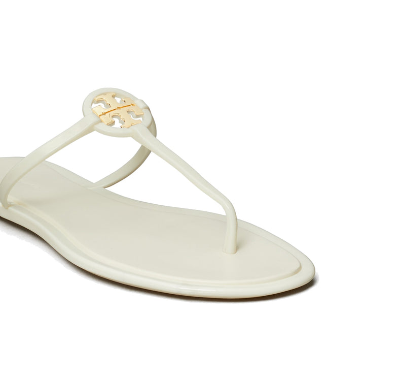 Tory Burch Women's Mini Miller Jelly Sandal Ivory/Gold