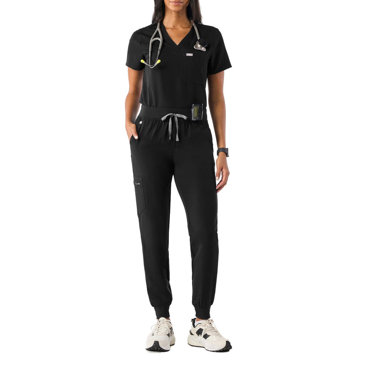 FIGS Women's Zamora Jogger Scrub Pants Black