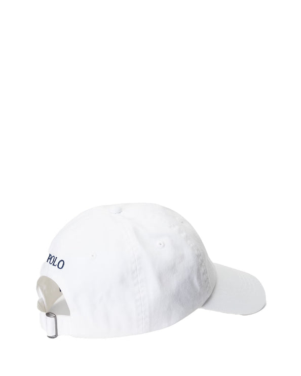 Polo Ralph Lauren Unisex The Iconic Cotton Chino Ball Cap White/ Navy