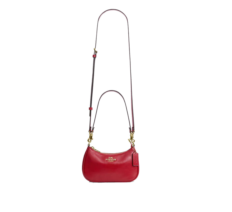 Coach Women's Soft Teri Mini Crossbody Bag Gold/Poppy