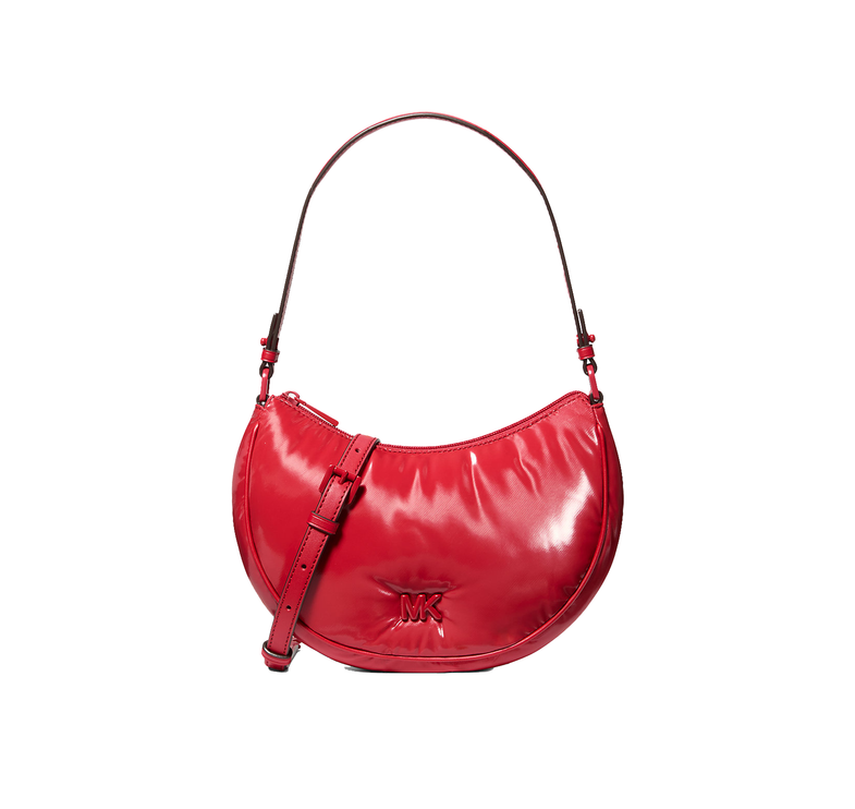 Michael Kors Women's Kyla Small Puffy Convertible Pochette Crimson