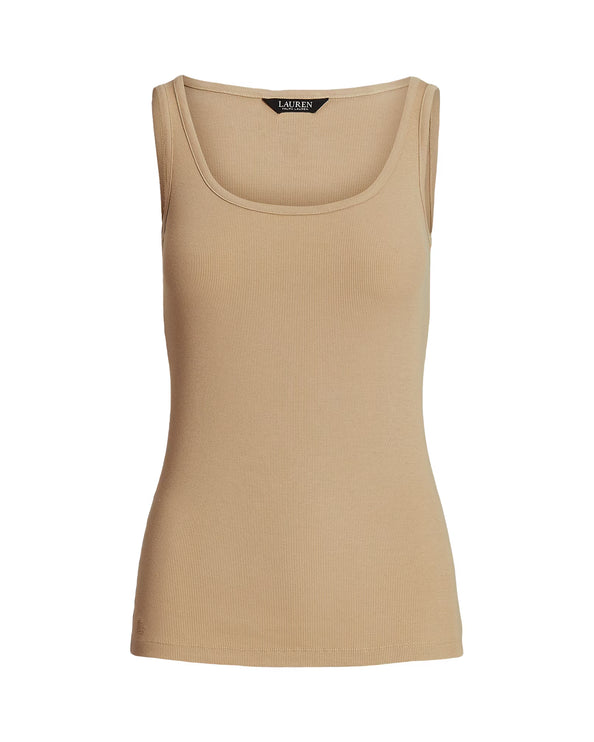 Polo Ralph Lauren Women's Stretch Cotton Tank Top Birch Tan