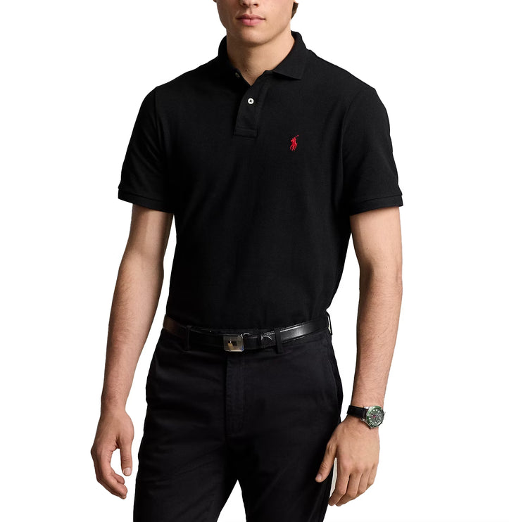 Polo Ralph Lauren Men's The Iconic Mesh Polo Shirt Polo Black/Red