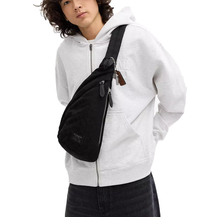 Coach Unisex Lachlan Sling In Signature Nylon Black