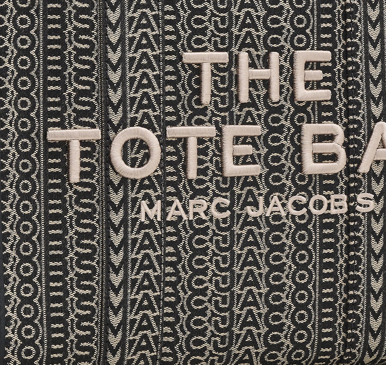 Marc Jacobs Women's The Monogram Jacquard Medium Tote Bag Black