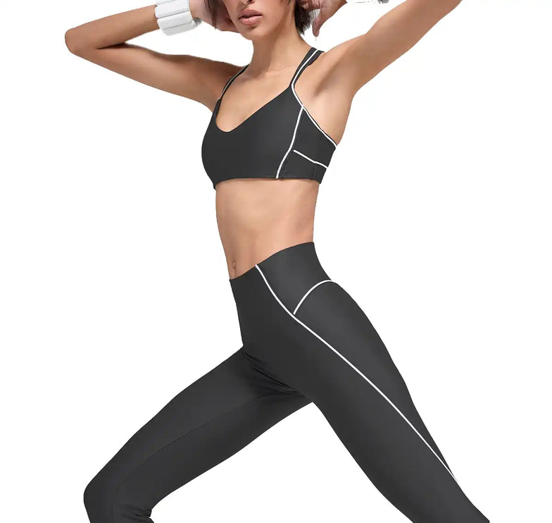 alo Women's Airlift High-Waist Haven Legging Anthracite/White