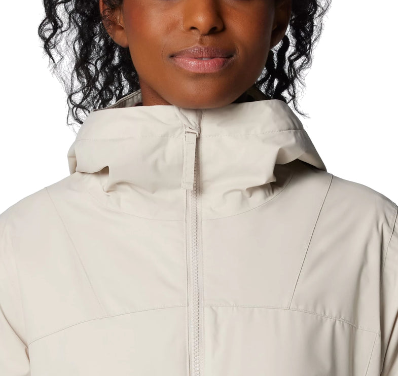 Columbia Women's Sweet Creek II Lined Rain Jacket Dark Stone