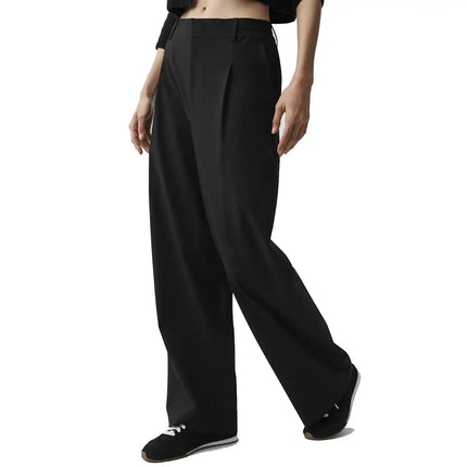 alo Women's High-Waist Pursuit Trouser (Regular) Black