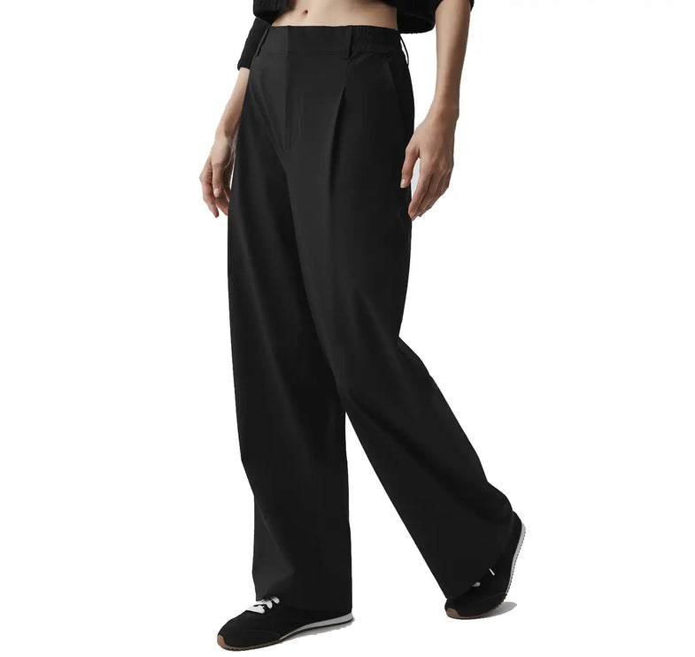 alo Women's High-Waist Pursuit Trouser (Regular) Black
