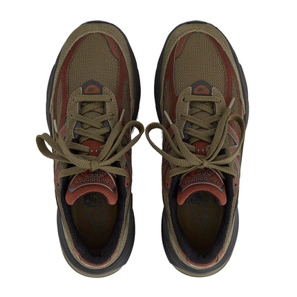 New Balance Unisex Made in USA 990v6 Dark Camo with Rich Oak and Black Cement U990CA6