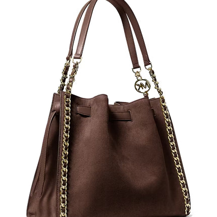 Michael Kors Women's Mina Large Chain Shoulder Bag Nutmeg