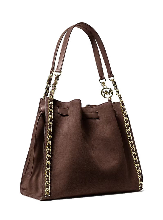 Michael Kors Women's Mina Large Chain Shoulder Bag Nutmeg