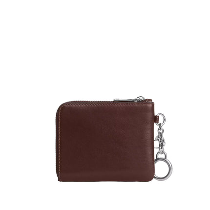 Coach Women's Small Corner Zip Wallet Silver/Maple