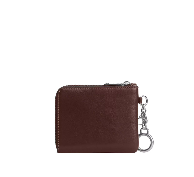 Coach Women's Small Corner Zip Wallet Silver/Maple
