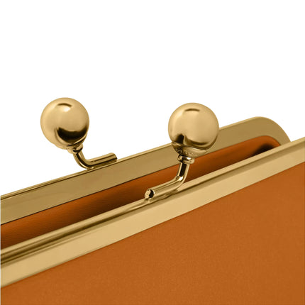 Coach Women's Kisslock Frame Bag 30 Brass/Saffron