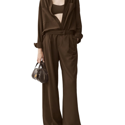 alo Women's High-Waist Dreamscape Trouser (Long) Espresso