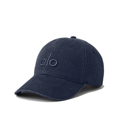 alo Unisex Washed Off-Duty Cap - Vintage Navy