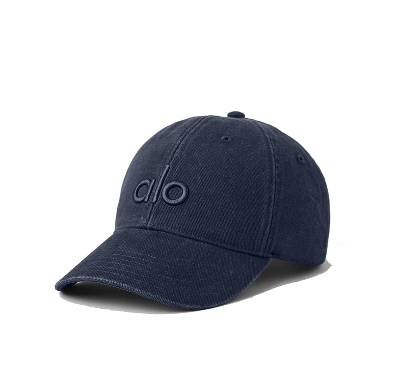 alo Unisex Washed Off-Duty Cap - Vintage Navy