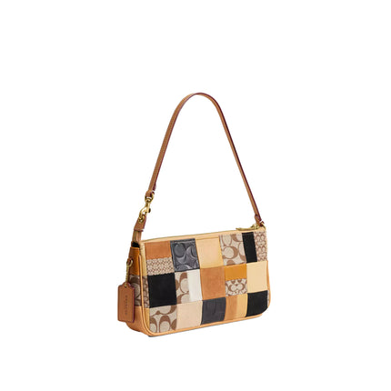 Coach Women's Plaza Bag 25 With Patchwork Brass/Brown Multi