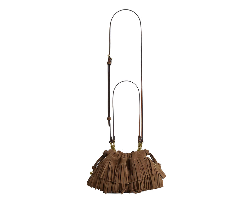 Coach Women's Faye Shoulder Bag With Fringe Gold/Cedar