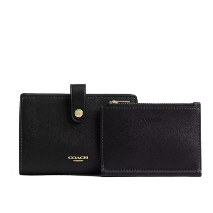 Coach Women's 2-In-1 Wallet Gold/Black