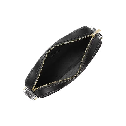 Michael Kors Women's Maeve Large Signature Logo Crossbody Bag Black/Gold