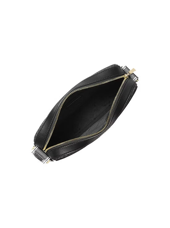 Michael Kors Women's Maeve Large Signature Logo Crossbody Bag Black/Gold