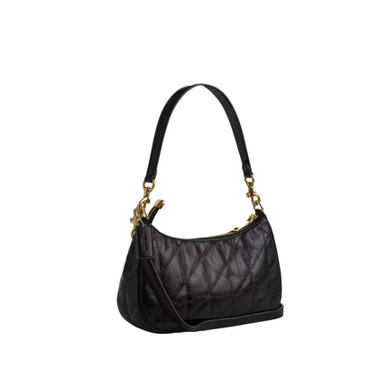 Coach Women's Teri Shoulder Bag With Quilting Gold/Black