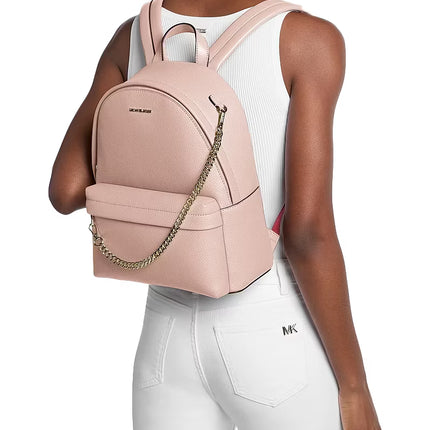 Michael Kors Women's Slater Medium Backpack Powder Blush/Gold