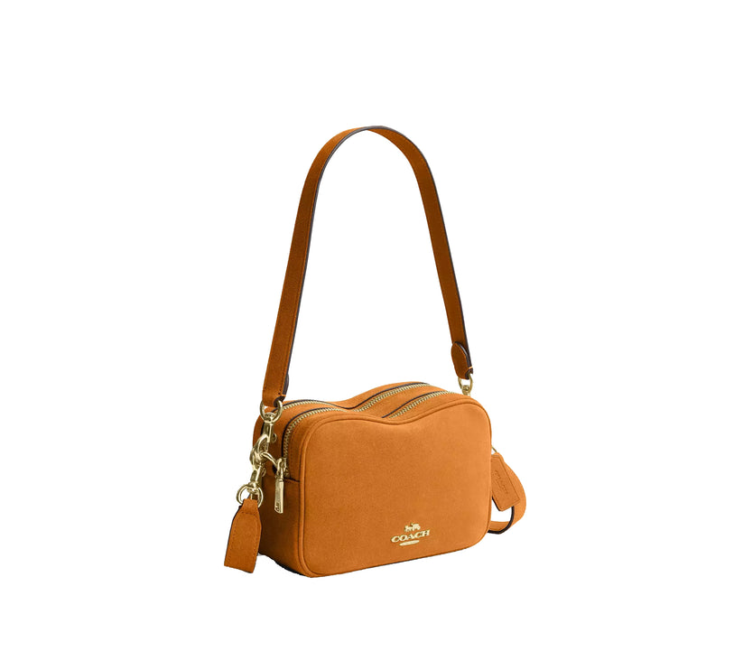 Coach Women's Mini Carey Crossbody Bag Gold/Marigold