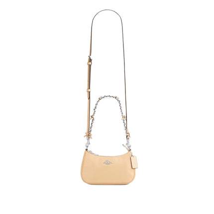 Coach Women's  Teri Mini Crossbody Bag With Bows Silver/Light Sand