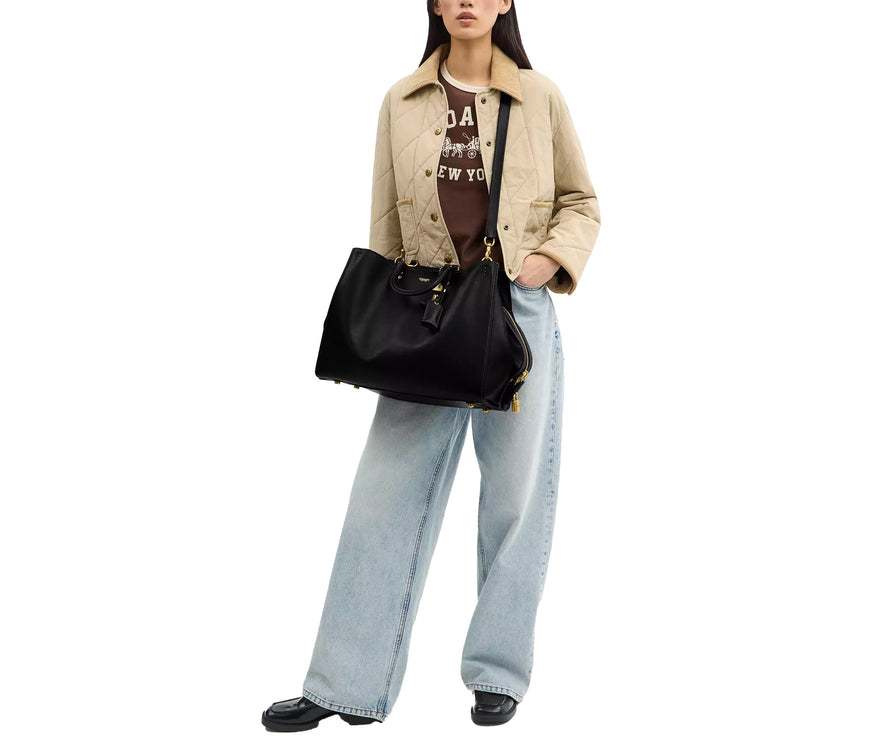 Coach Women's Rogue Bag 40 Brass/Black