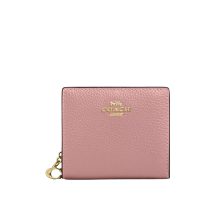 Coach Women's Snap Wallet Gold/Carnation