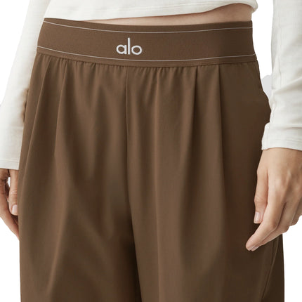 alo Women's Suit Up Trouser (Regular) Java Brown