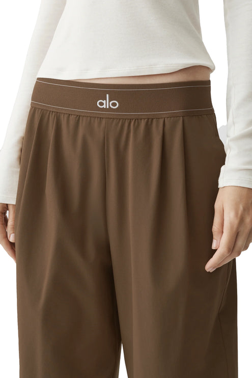 alo Women's Suit Up Trouser (Regular) Java Brown