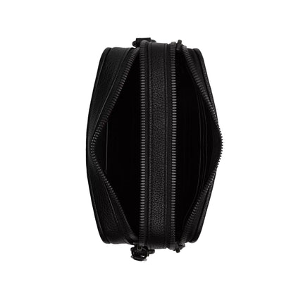 Coach Unisex Charter Crossbody Bag With Hybrid Pouch In Signature Leather Black