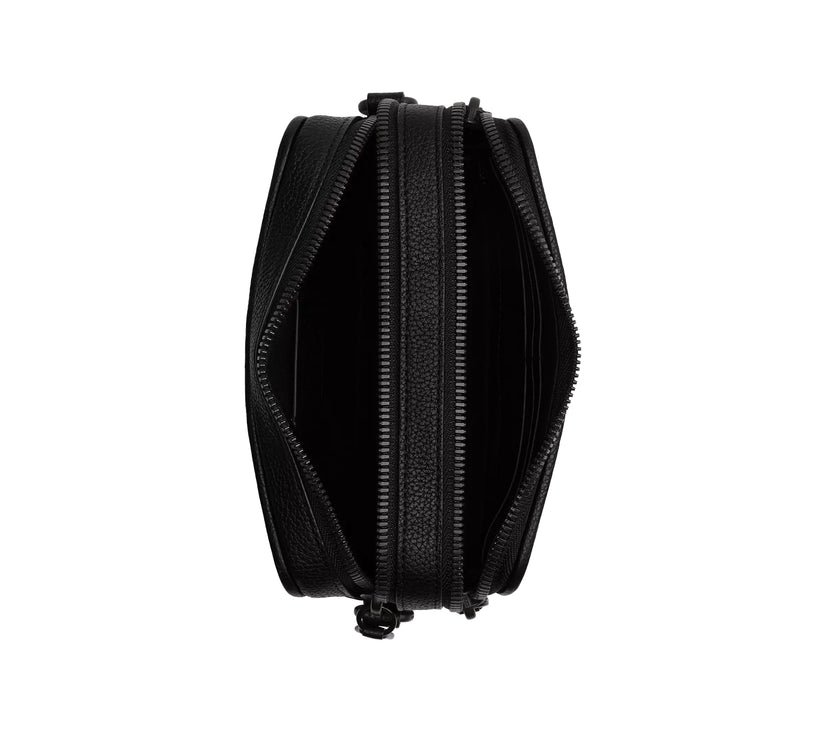 Coach Unisex Charter Crossbody Bag With Hybrid Pouch In Signature Leather Black