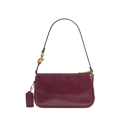 Coach Women's Plaza Bag 18 Brass/Dark Cherry